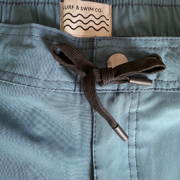 Trunks Surf & Swim Co Men MultiPurpose Short 6.5 in Sz XXL Stretch Jacquard Teal - Picture 13 of 15